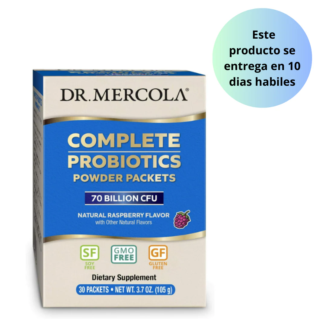 Dr. Mercola Paquetes completos de probióticos 70 billion en polvo, 30 packets - Image 4