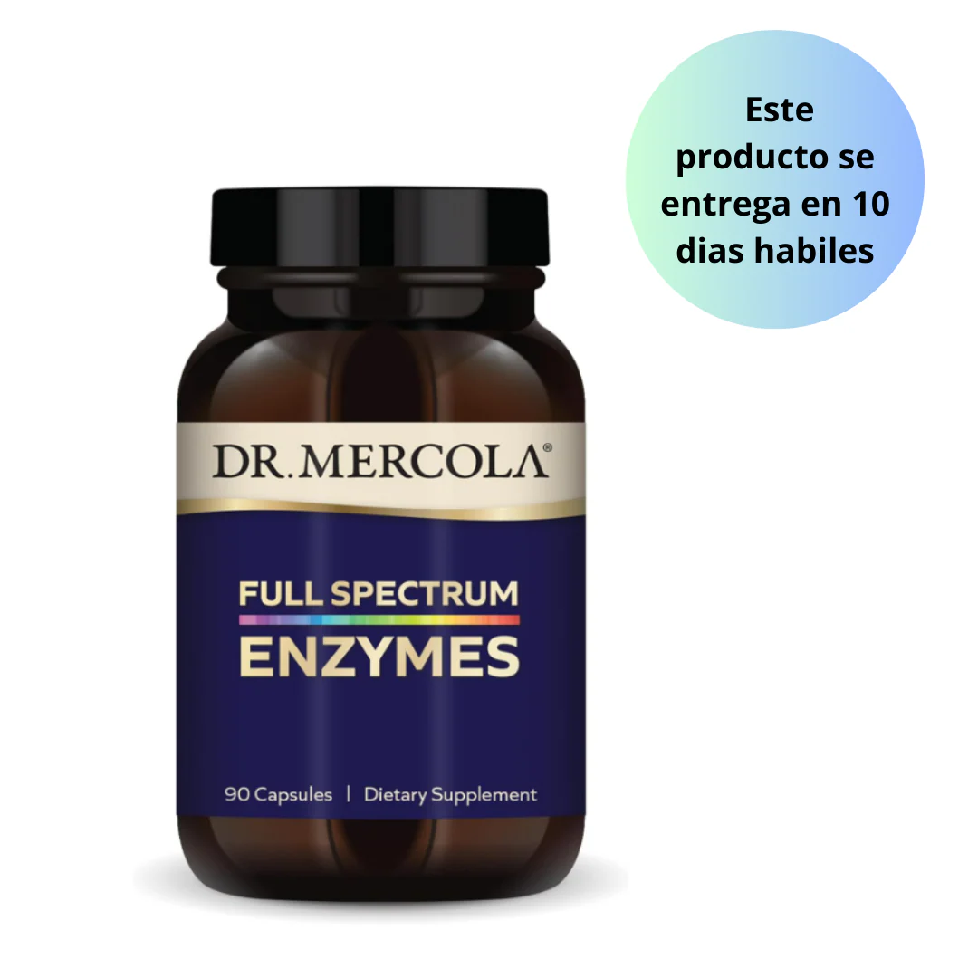 Full Spectrum Enzymes  Dr. Mercola   Enzimas digestivas Completas  , 90 Capsulas - Image 3