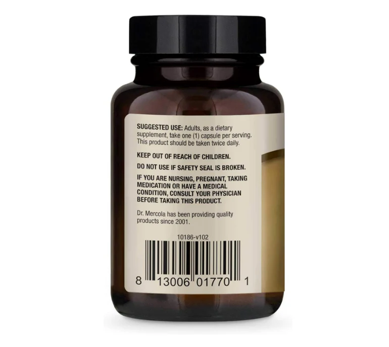 Dr. Mercola, Suplemento dietético orgánico de jengibre fermentado , 60 capsulas - Image 3