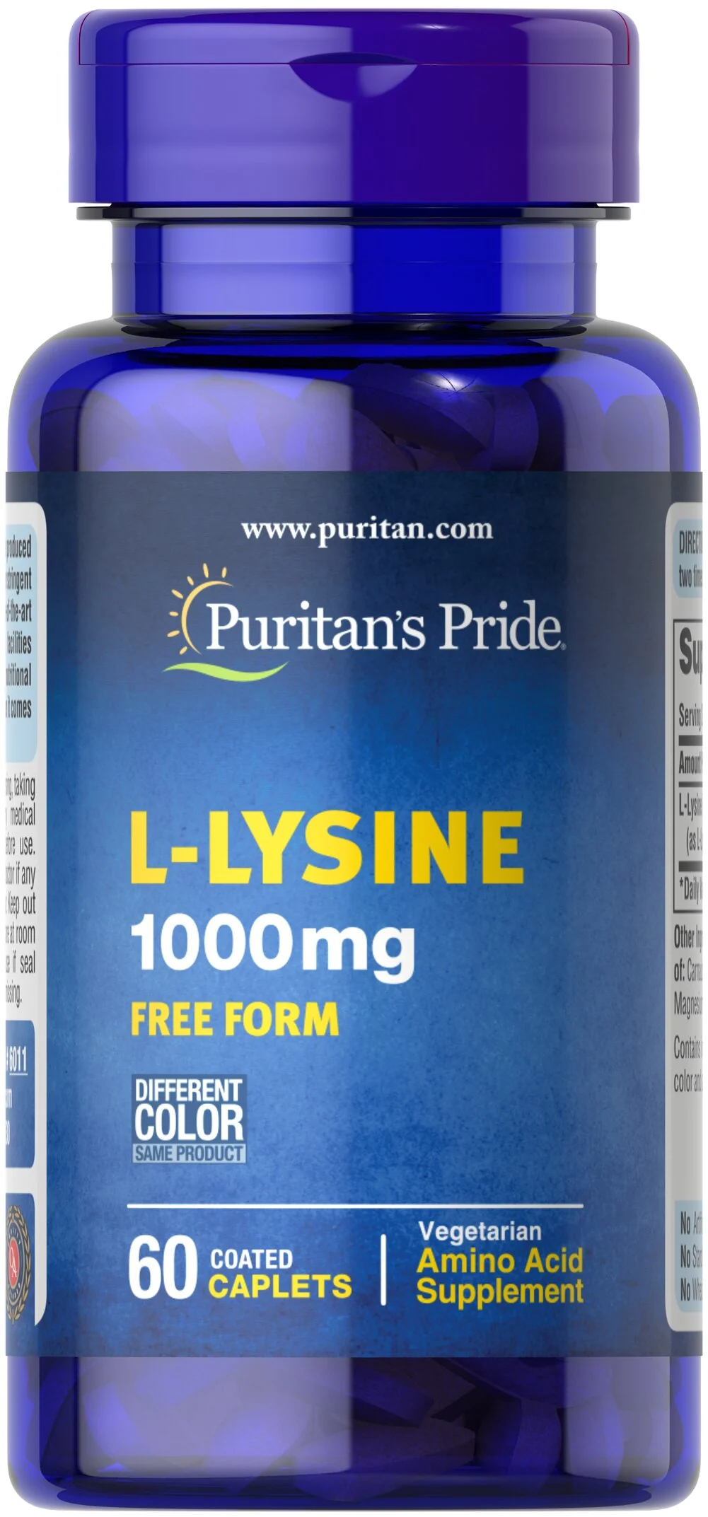 L-Lysine 1000 mg - Puritans Pride -Tabletas - Image 4